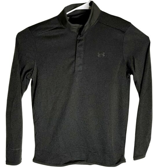 Under Armour Men's Golf Storm Fleece 1/4 Snap Mock Neck Sweater Gray Size Medium - Picture 1 of 8